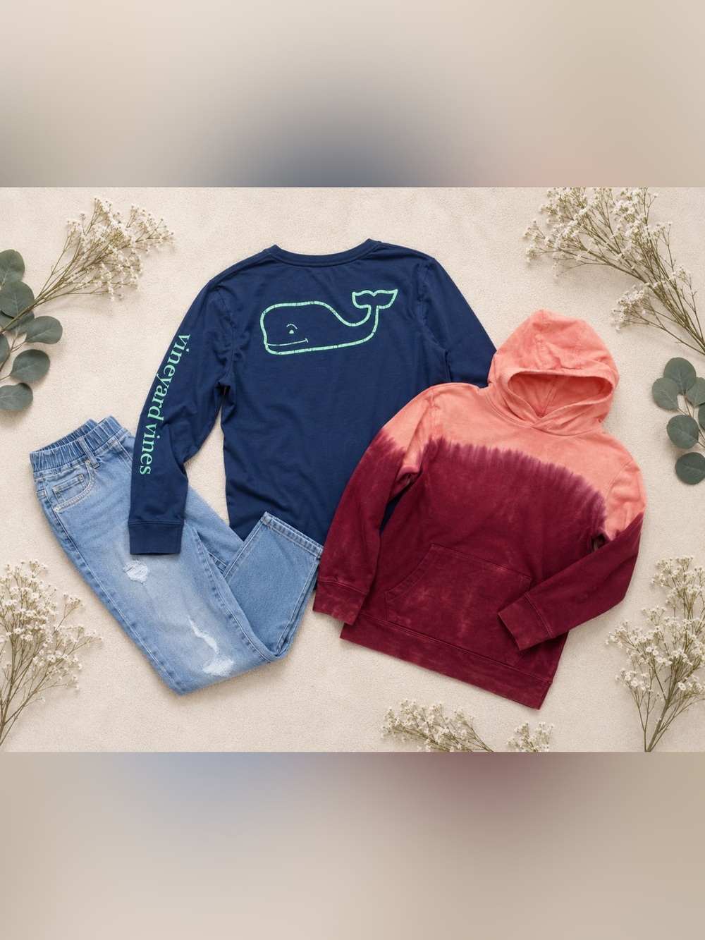 Casual Kids Bundle Gap Jeans 12, Old Navy Hoodie Large, Vineyard Vines Large
